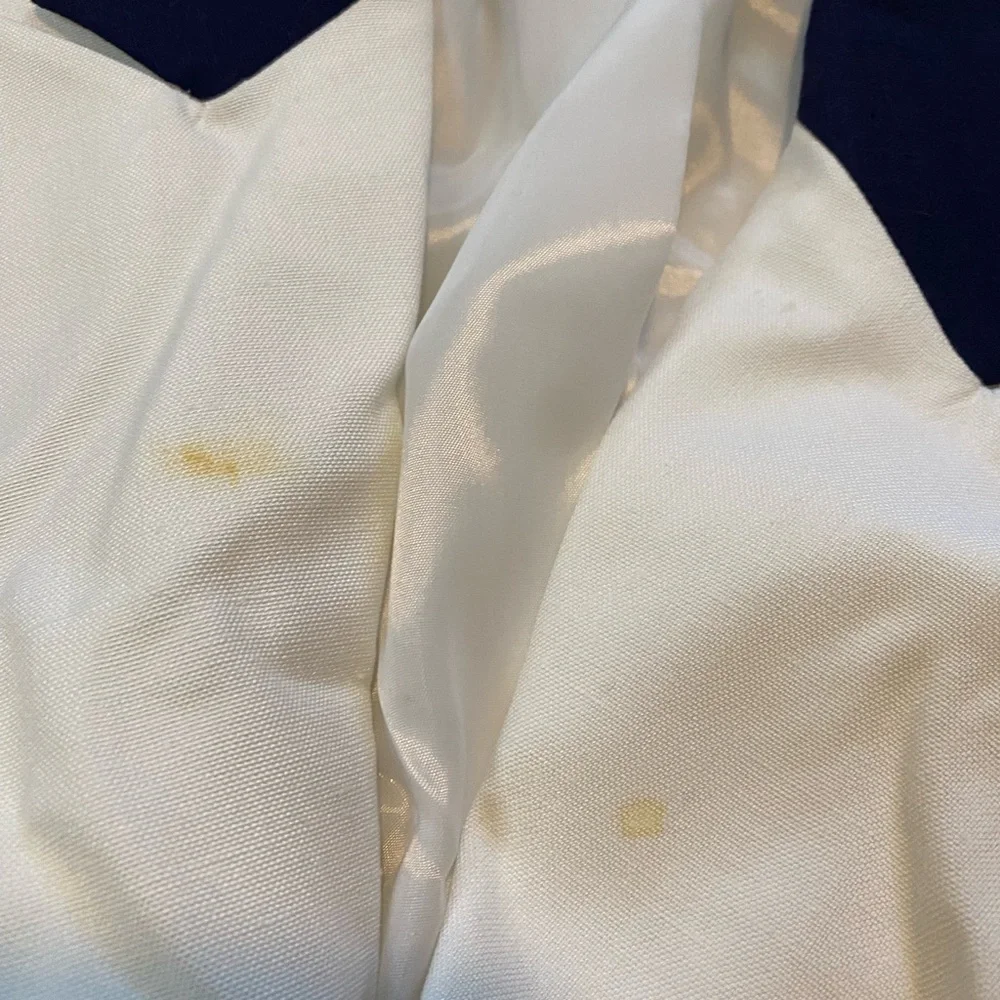 Christian Dior vintage white blue blazer pencil skirt nautical suit women’s 8